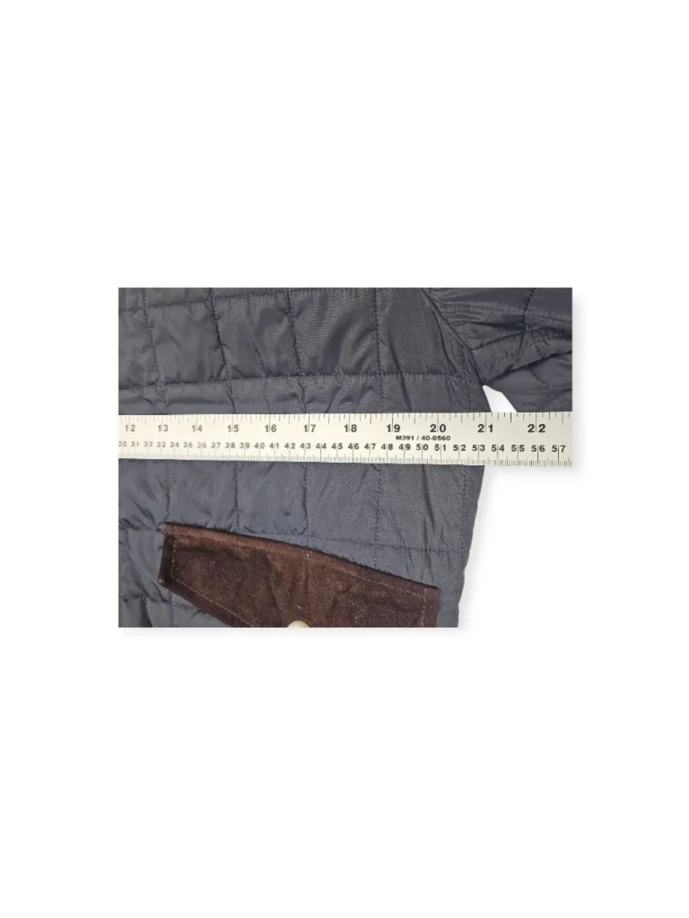 Gucci Mens Quilted Bomber Jacket Navy Blue Brown Suede Trim IT 50 US 40 Italy